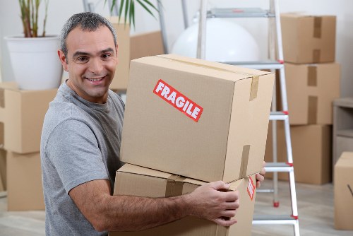 Person reviewing cookie settings on a removals website