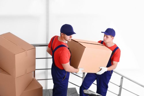 Professional removal team assisting with local Bermondsey home moving
