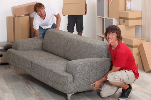 Checklist and packed household items prepared for a Bermondsey move