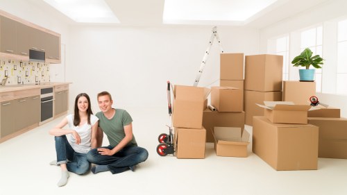 Organised packing materials ready for a local move