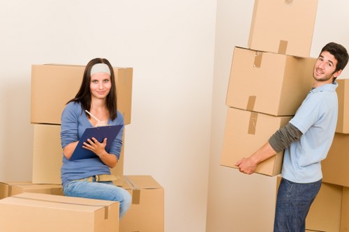 Loading furniture into a removal van for a Bermondsey move